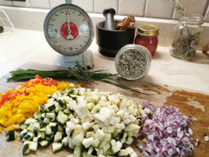 Ricette in casa - Riso Venere integrale con ragù di verdure e coulis di melanzane