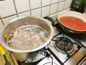 tagliatelle di farro monococco integrale al pomodoro